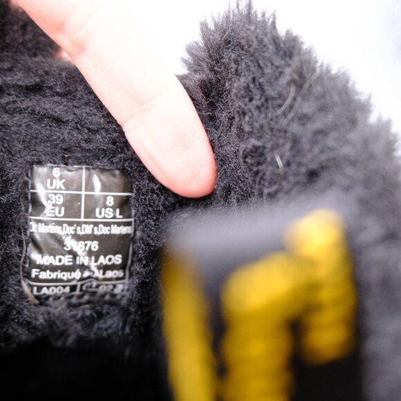 Dr. Martens 1460 Faux Fur Lined Leather Lace Up Boots - Picture 6 of 6